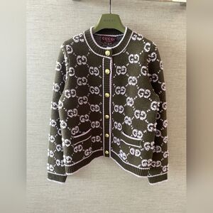 Gucci Green Women's GG Wool cardigan